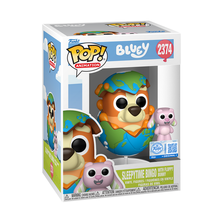 Funko Bluey Sleepytime Bingo with Floppy Bunny Exclusive Pop! Vinyl Figure