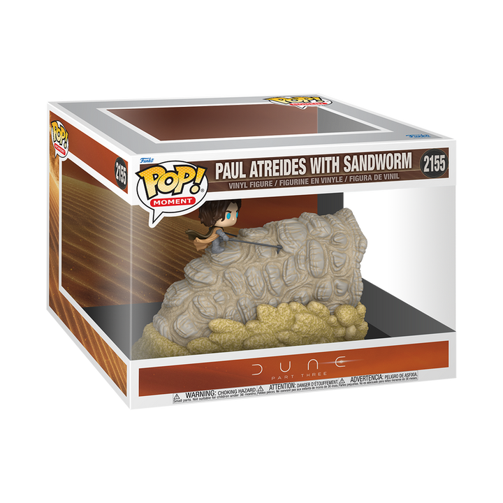 Funko Dune Part 3 Paul Atreides with Sandworm Pop! Moment Vinyl Figure