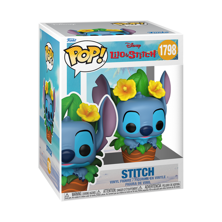 Funko Disney Lilo & Stitch in Potted Plant Premium Pop! Vinyl Figure