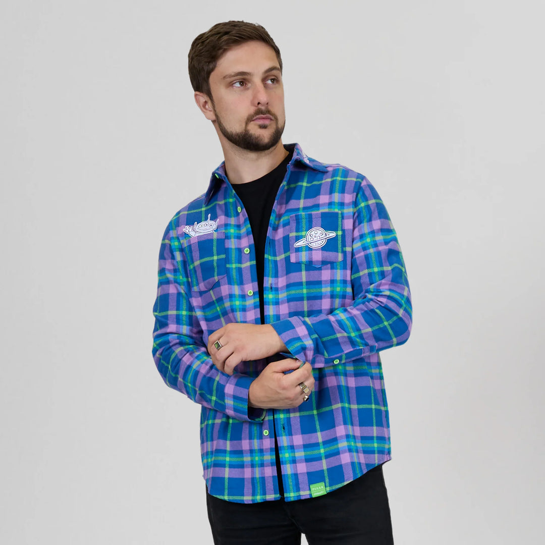 Cakeworthy Disney Pixar Toy Story Alien The Claw Flannel Shirt