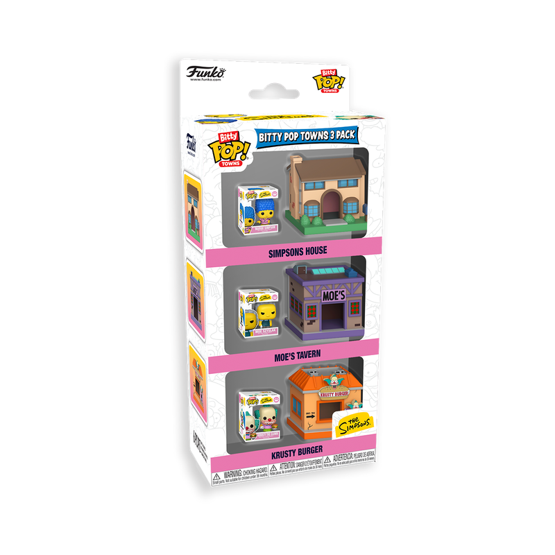 Funko The Simpsons Town Bitty Pop! Vinyl Figure 3-Pack
