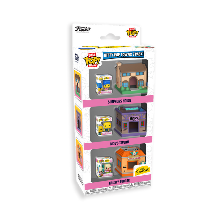 Funko The Simpsons Town Bitty Pop! Vinyl Figure 3-Pack