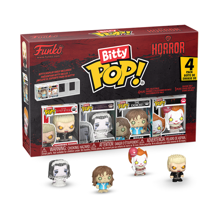 Funko Warner Bros Horror 4-Pack Series 1 Bitty Pop! Vinyl Figure
