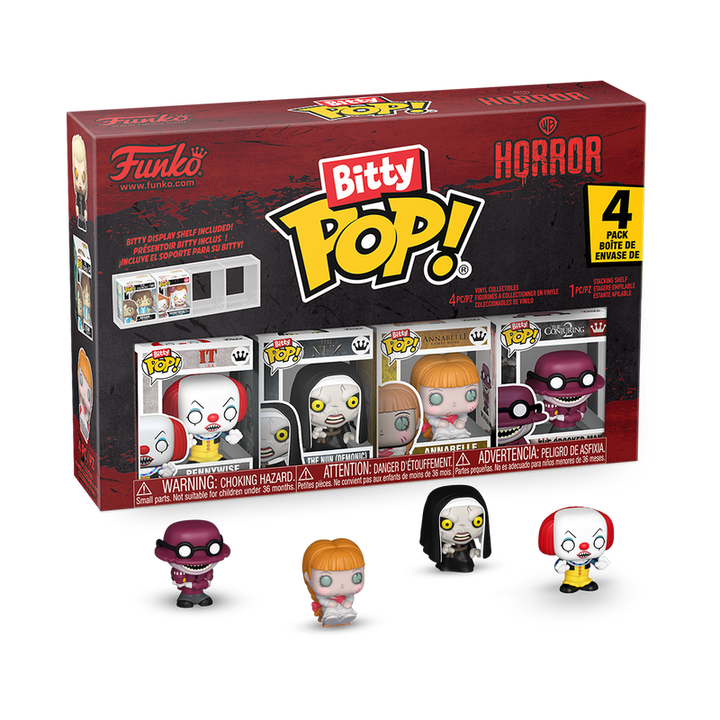 Funko Warner Bros Horror 4-Pack Series 2 Bitty Pop! Vinyl Figure