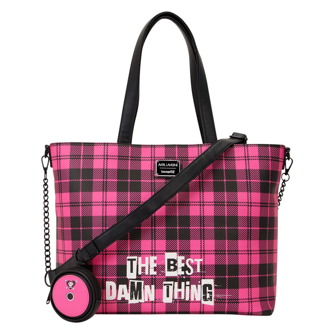 Loungefly Avril Lavigne Logo Tote Crossbody Bag with Coin Bag