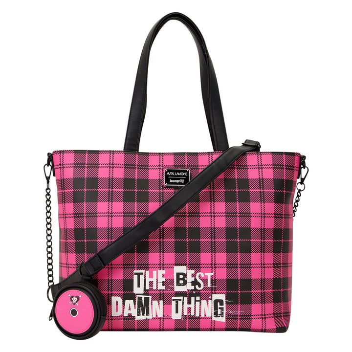 Loungefly Avril Lavigne Logo Tote Crossbody Bag with Coin Bag