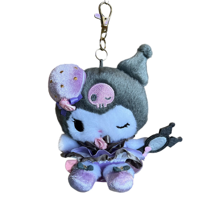 Sanrio Kuromi Mascot Plush Keychain