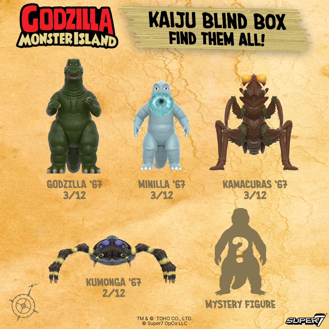 Super 7 Toho Godzilla Monster Island ReAction Series 13 Figure Blind Box