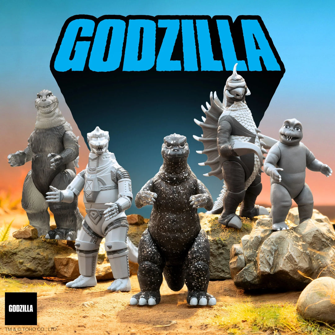 Super 7 Toho Godzilla Silver Screen ReAction Series 2 Figure Blind Box Grotto Treasures