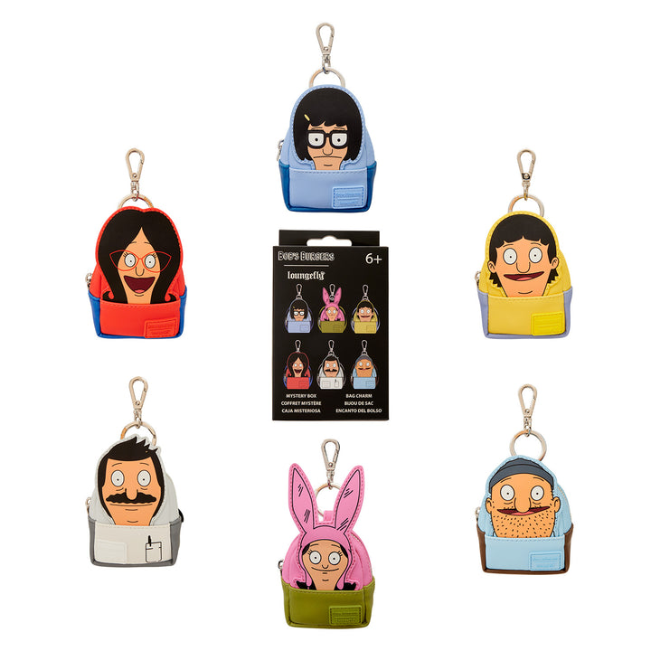 Loungefly Disney Bob's Burgers Mystery Mini Backpack Keychain Charm