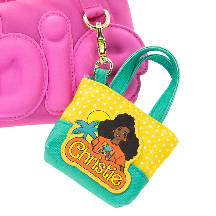 Whatever! Makes You Happy Barbie California Dreamin’ 80’s Mini Tote Bag Charm