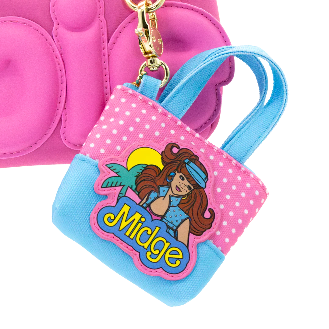 Whatever! Makes You Happy Barbie California Dreamin’ 80’s Mini Tote Bag Charm