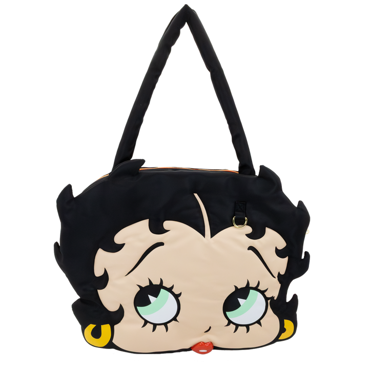 Whatever! Makes You Happy Betty Boop Padded Nylon Head Tote Bag