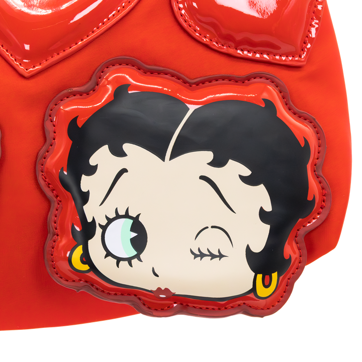 Whatever! Makes You Happy Betty Boop Padded Nylon Baguette w/ Webbing Strap