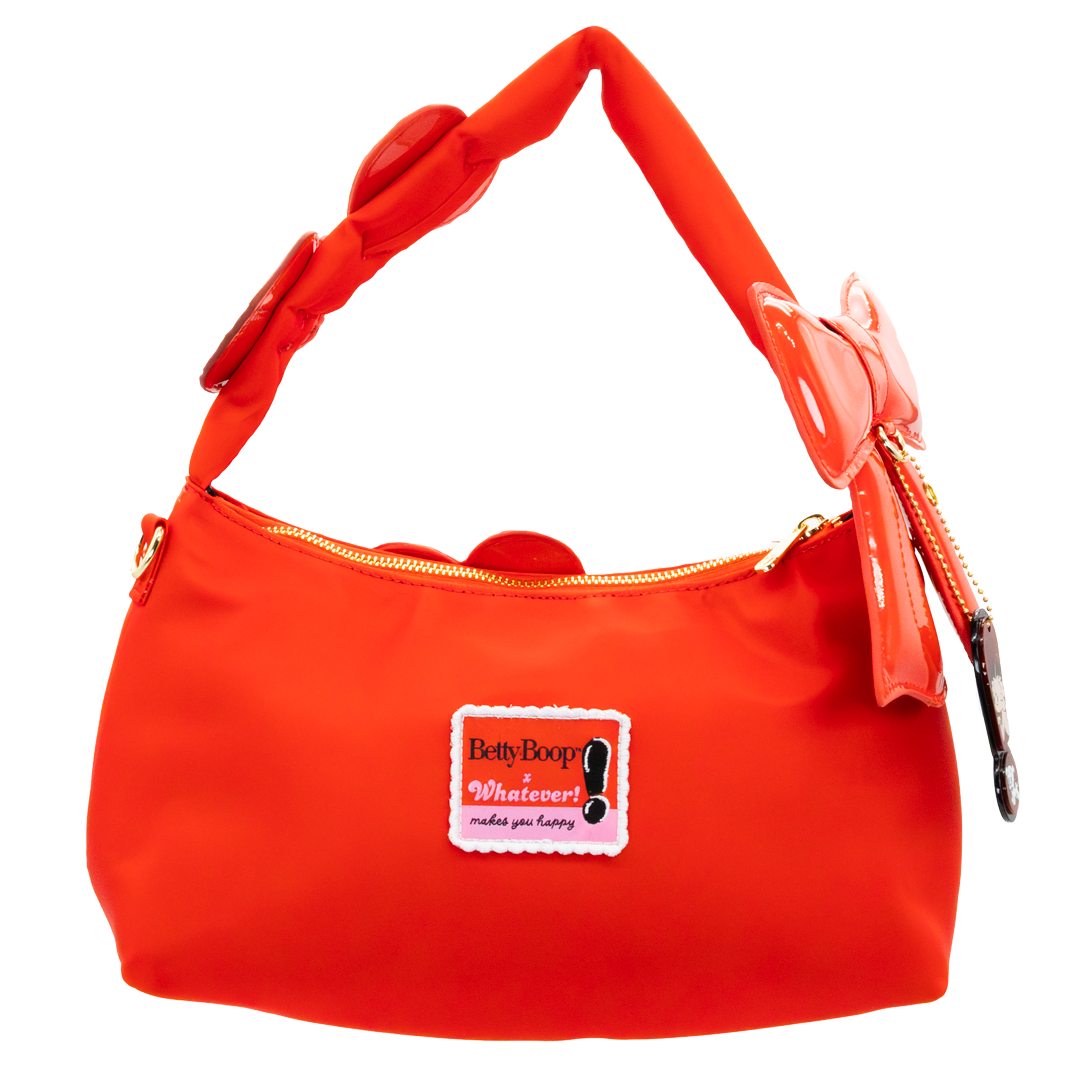 Whatever! Makes You Happy Betty Boop Padded Nylon Baguette w/ Webbing Strap
