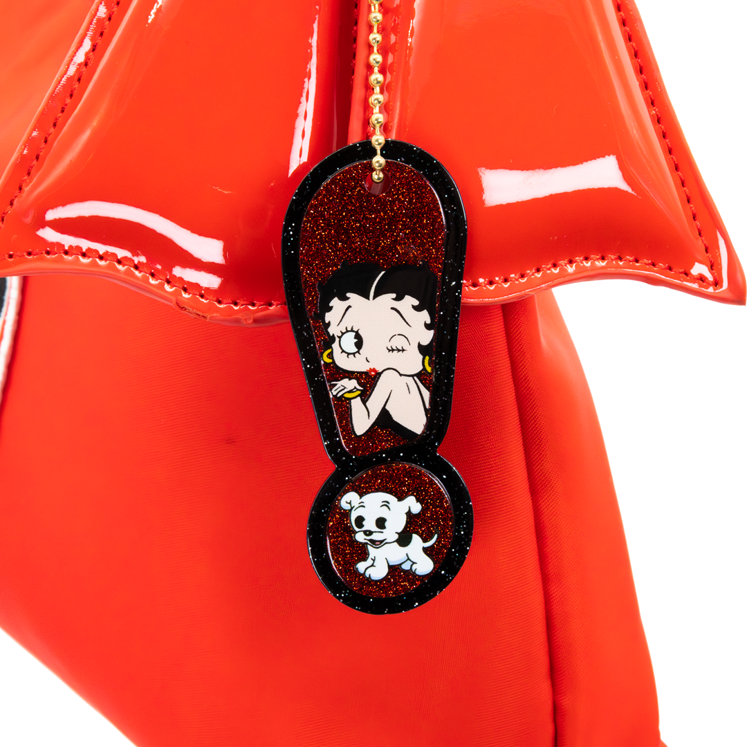 Whatever! Makes You Happy Betty Boop Padded Nylon Baguette w/ Webbing Strap
