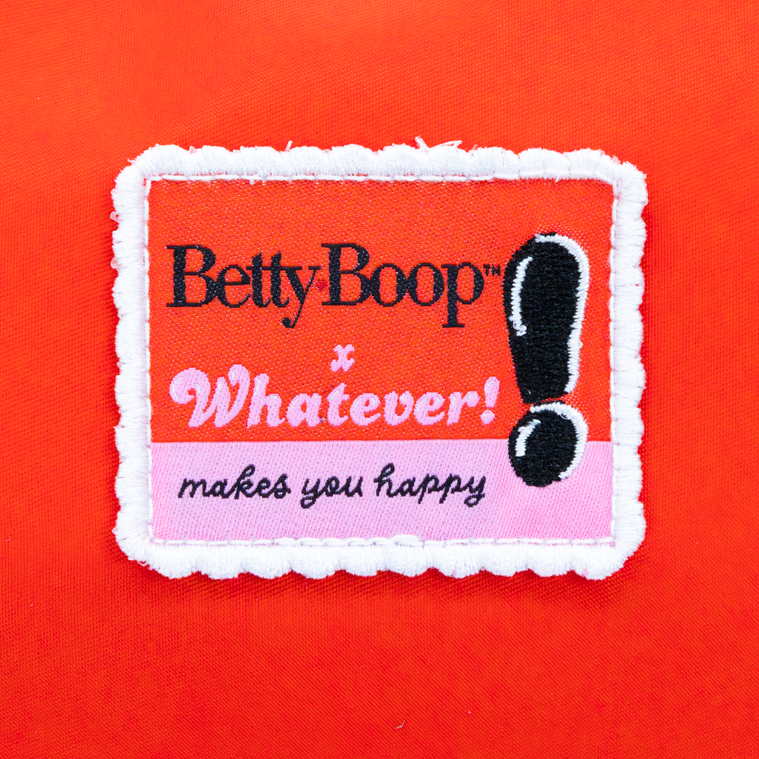 Whatever! Makes You Happy Betty Boop Padded Nylon Baguette w/ Webbing Strap