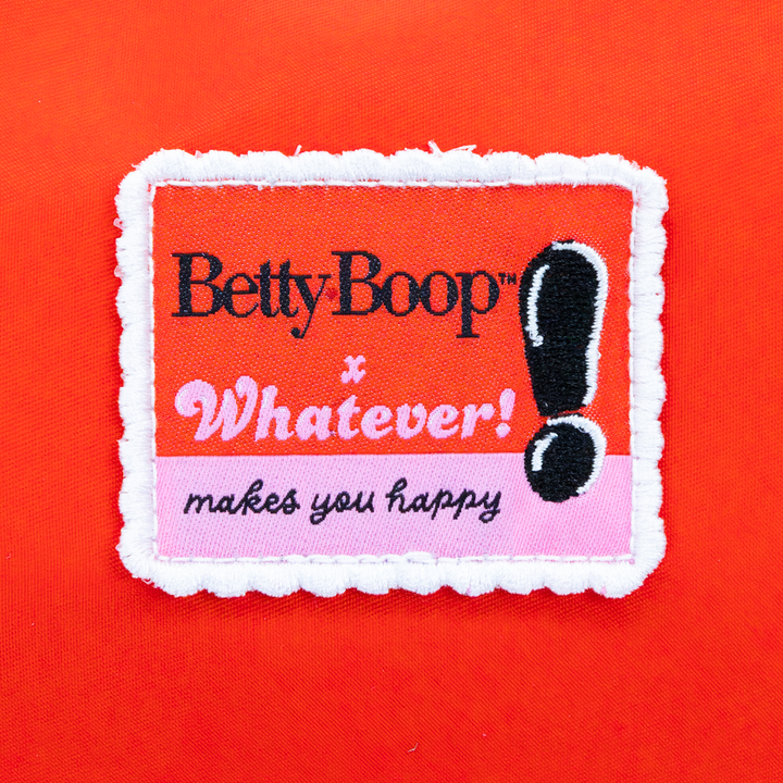 Whatever! Makes You Happy Betty Boop Padded Nylon Baguette w/ Webbing Strap