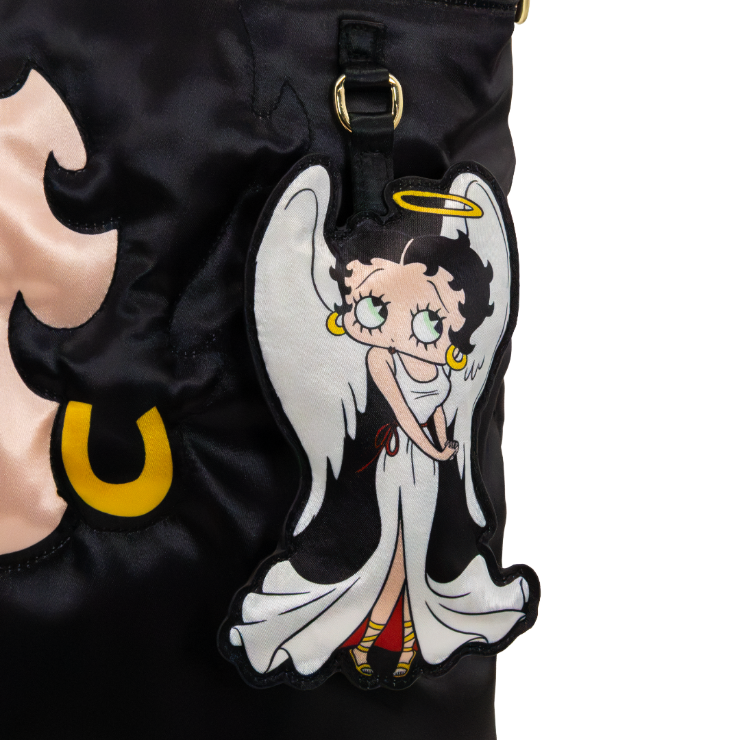 Whatever! Makes You Happy Betty Boop Naughty Vs. Nice Oversized Tote Bag