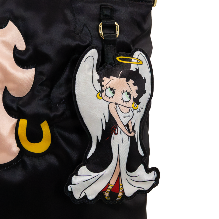 Whatever! Makes You Happy Betty Boop Naughty Vs. Nice Oversized Tote Bag