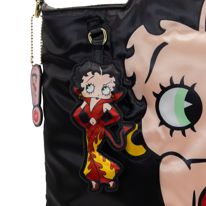 Whatever! Makes You Happy Betty Boop Naughty Vs. Nice Oversized Tote Bag