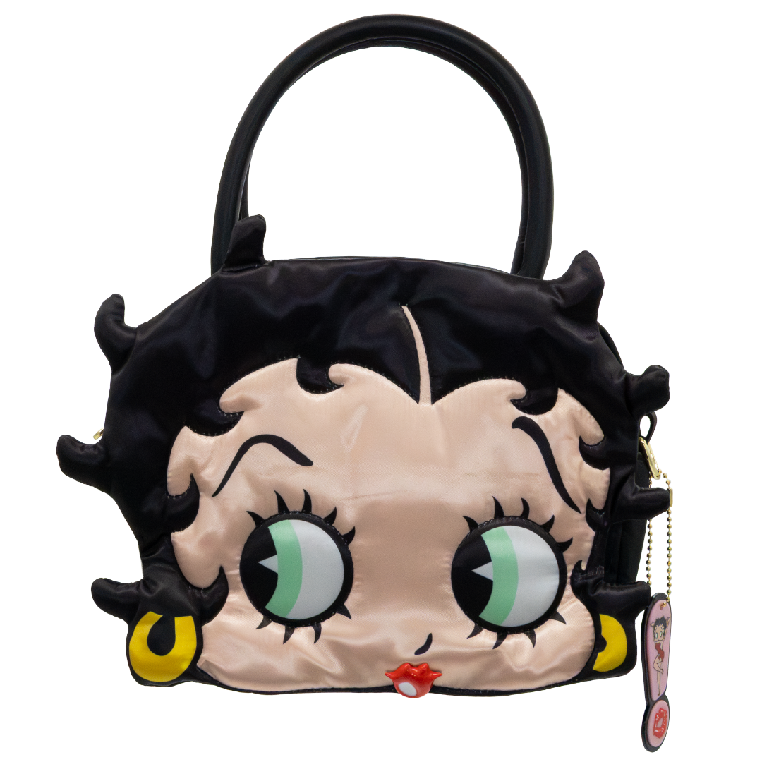 Whatever! Makes You Happy Betty Boop Head Crossbody Bag