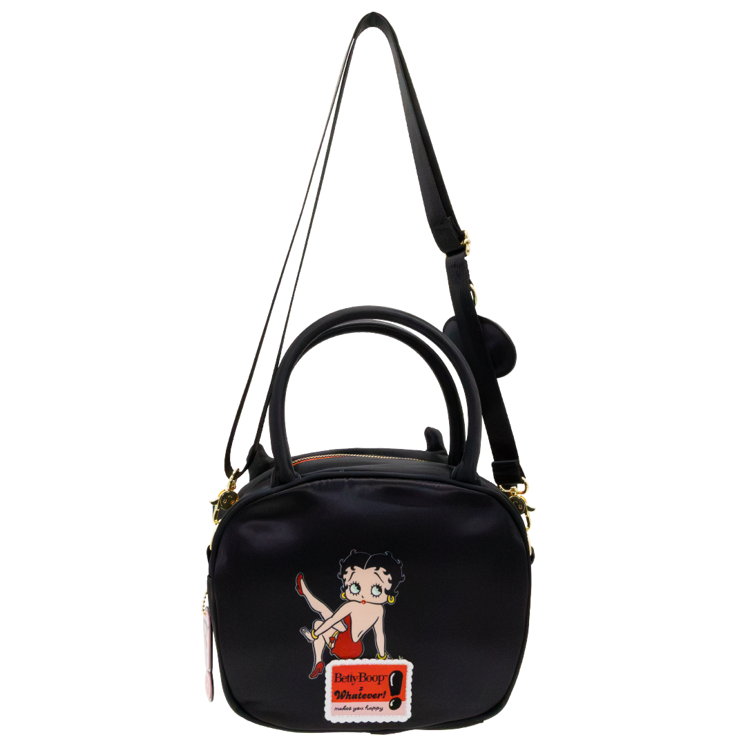 Whatever! Makes You Happy Betty Boop Head Crossbody Bag