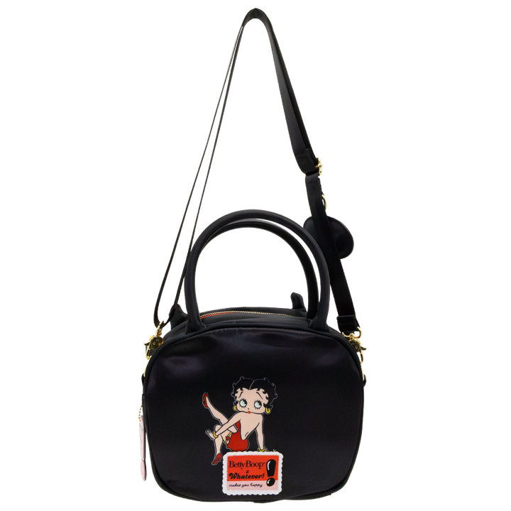 Whatever! Makes You Happy Betty Boop Head Crossbody Bag