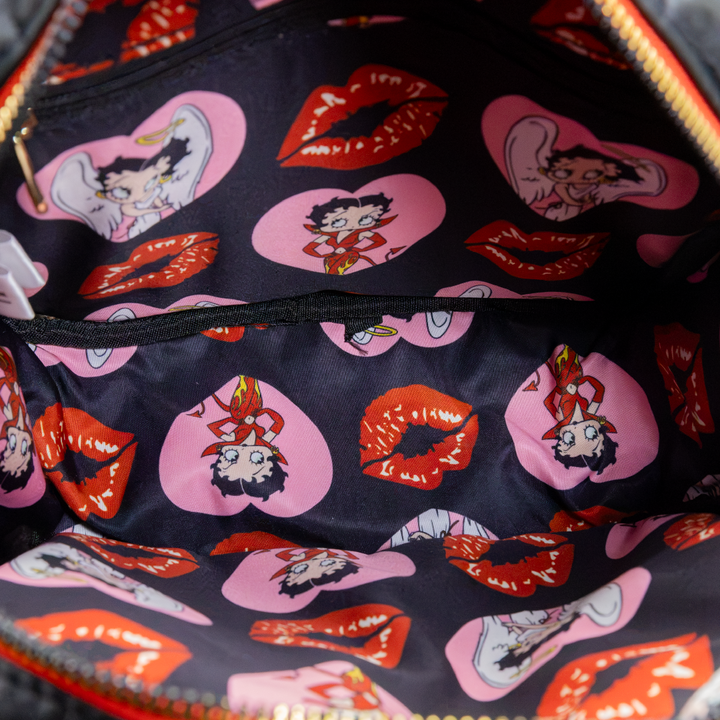 Whatever! Makes You Happy Betty Boop Head Crossbody Bag