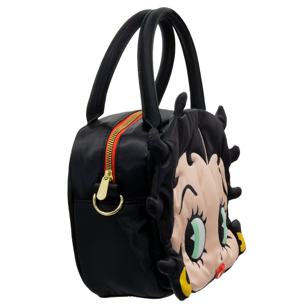 Whatever! Makes You Happy Betty Boop Head Crossbody Bag