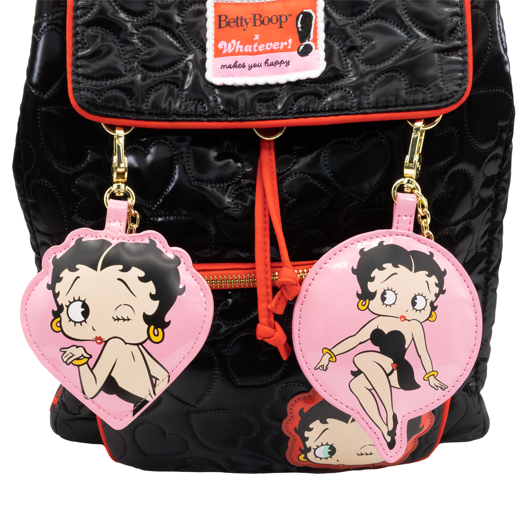 Whatever! Makes You Happy Betty Boop Mystery Box Icons Padded Bag Charms