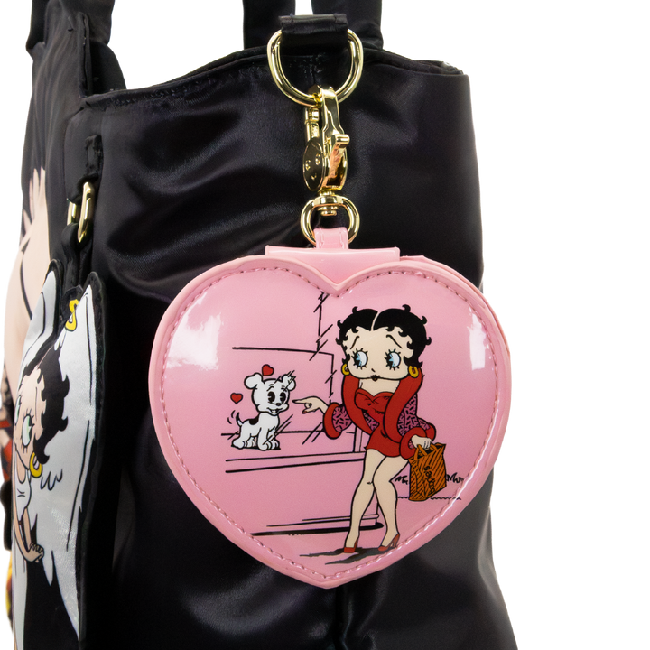 Whatever! Makes You Happy Betty Boop Mystery Box Heart Compact Mirror Bag Charm