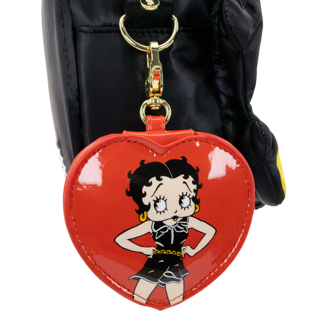 Whatever! Makes You Happy Betty Boop Mystery Box Heart Compact Mirror Bag Charm