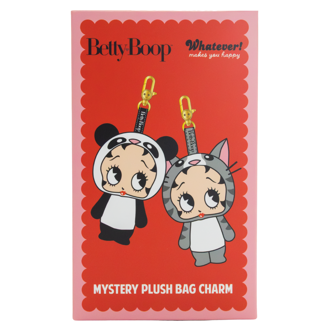 Whatever! Makes You Happy Betty Boop Mystery Box Silicone Face Plush Bag Charm
