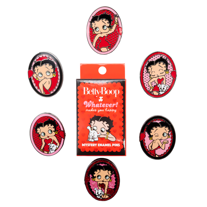 Whatever! Makes You Happy Betty Boop Mystery Box Magnetic Cameos Enamel Pins