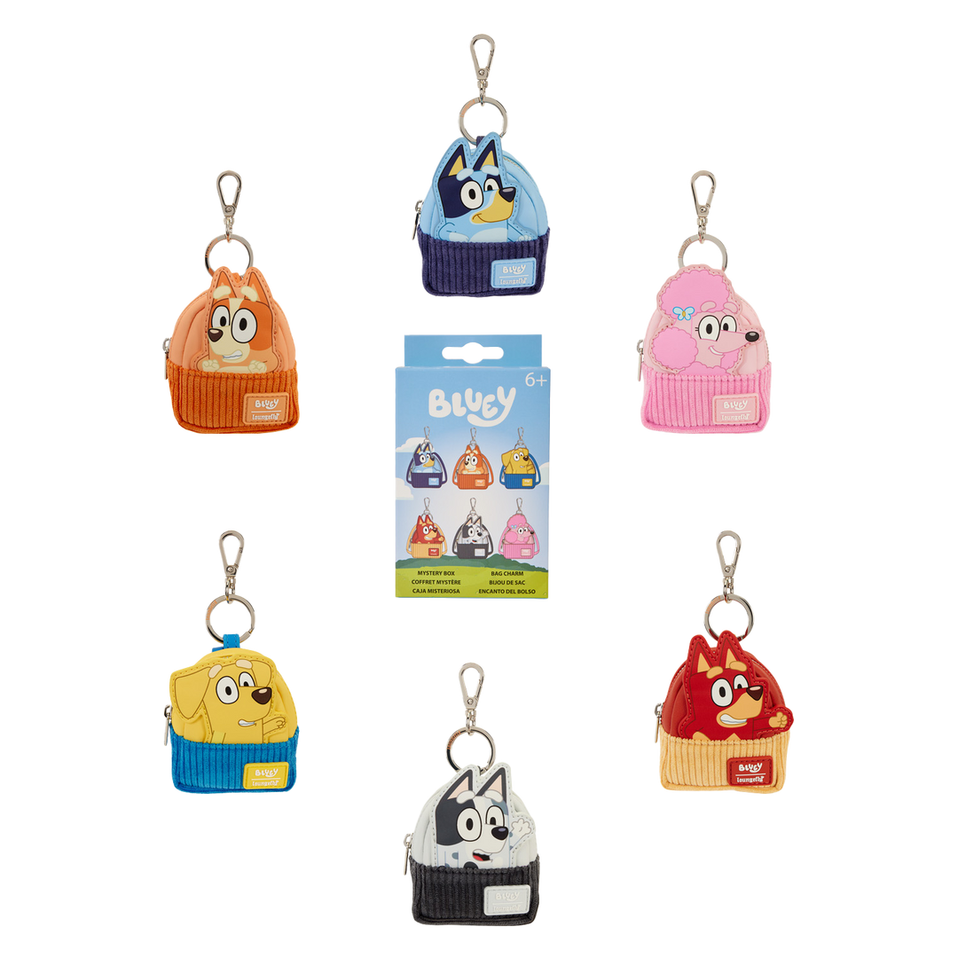 Loungefly Bluey and Friends Mystery Mini Backpack Keychain Charm