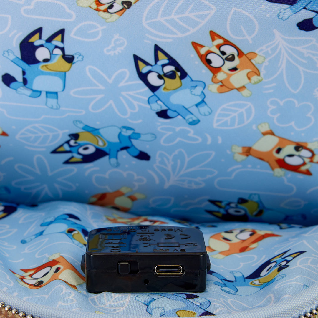 Loungefly Bluey Backyard Light-Up Mini Backpack