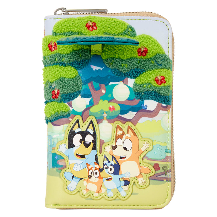Loungefly Bluey Backyard Zip-Around Wallet