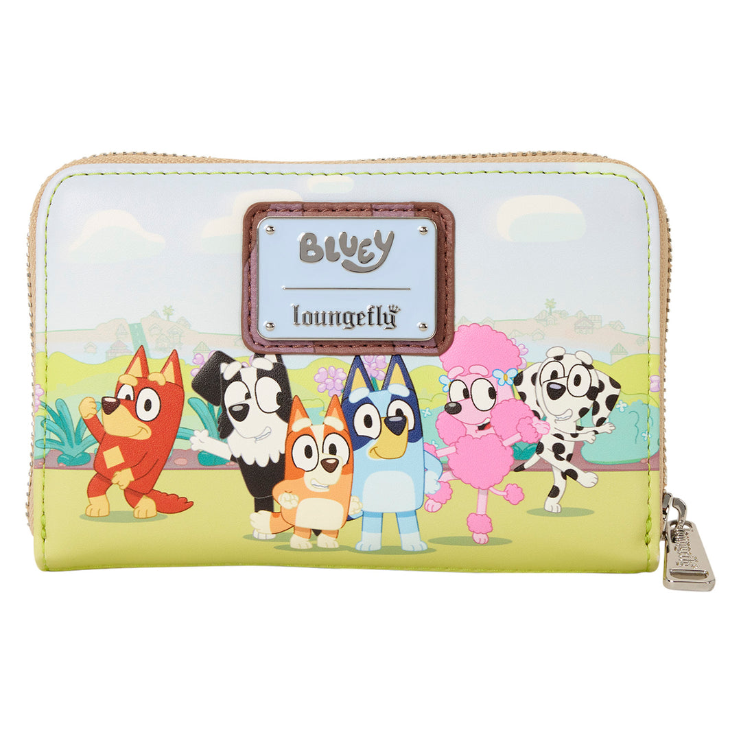 Loungefly Bluey Backyard Zip-Around Wallet