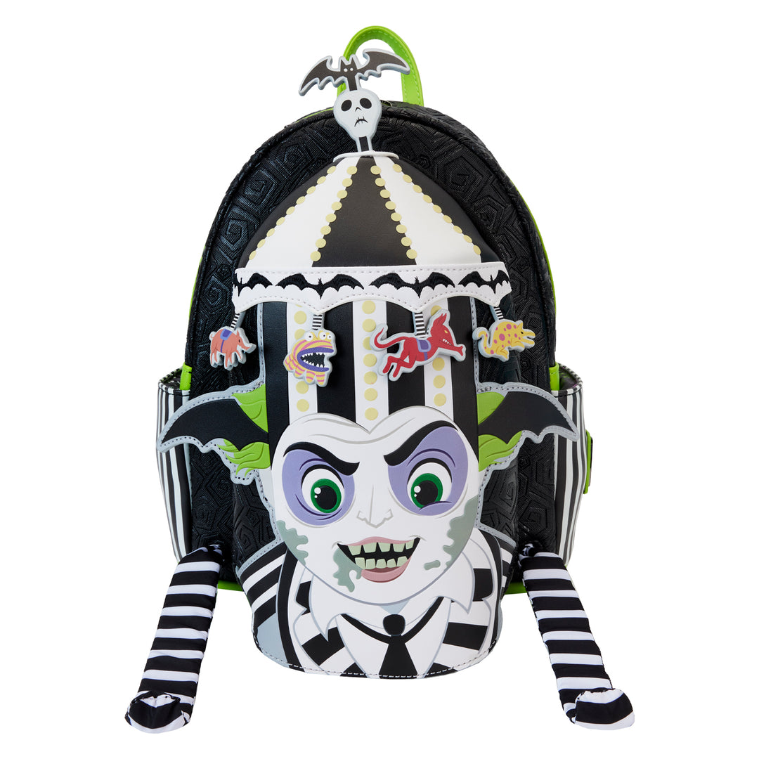 Loungefly Warner Brothers Beetlejuice Carousel Light Up Cosplay Mini Backpack