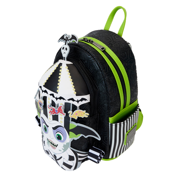 Loungefly Warner Brothers Beetlejuice Carousel Light Up Cosplay Mini Backpack