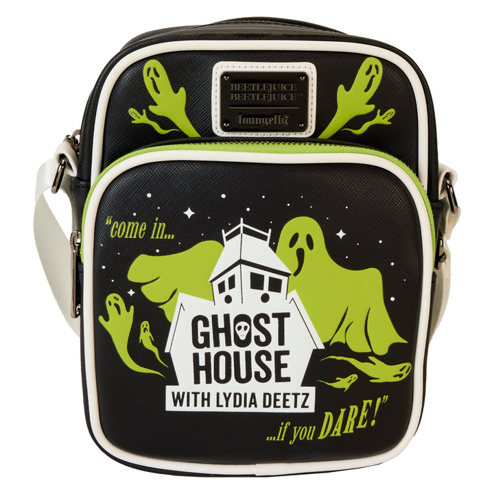 Loungefly Beetlejuice Beetlejuice Ghost House Glow in the Dark Crossbody