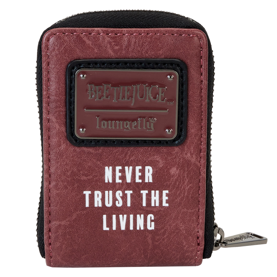 Loungefly Warner Brothers Beetlejuice Handbook For The Recently Deceased Accordion Wallet