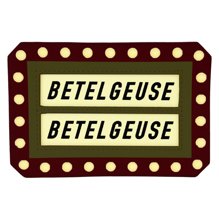 Loungefly Warner Brothers Beetlejuice Here Lies Betelgeuse Glow in the Dark Large Cardholder