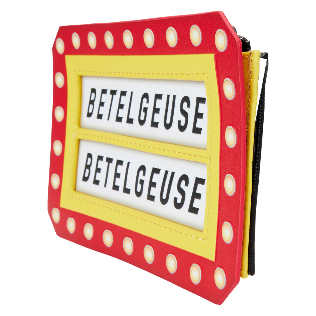 Loungefly Warner Brothers Beetlejuice Here Lies Betelgeuse Glow in the Dark Large Cardholder