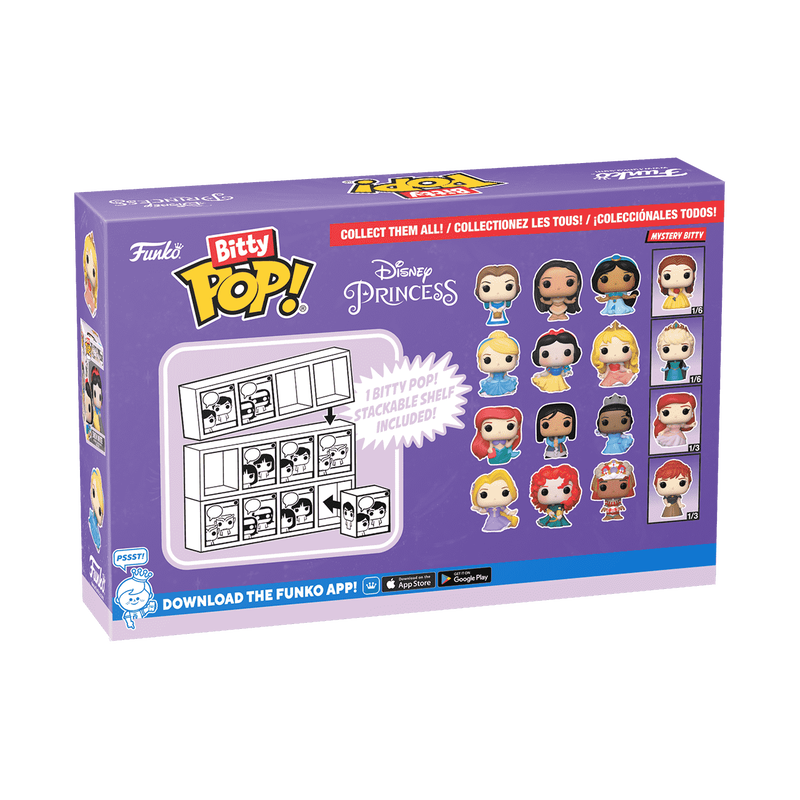 Funko Disney Princess 4-Pack Bitty Series 3 Pop! Vinyl Figures