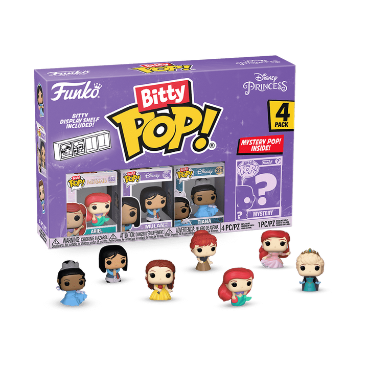 Funko Disney Princess 4-Pack Bitty Series 1 Pop! Vinyl Figures