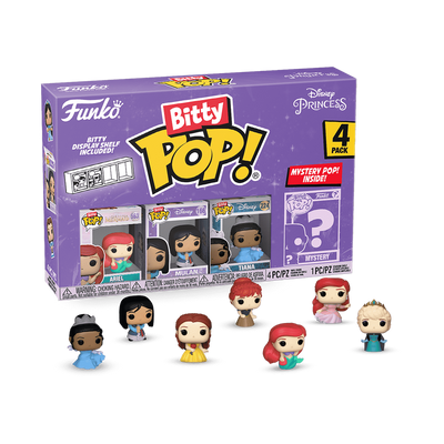 Funko Disney Princess 4-Pack Bitty Series 1 Pop! Vinyl Figures