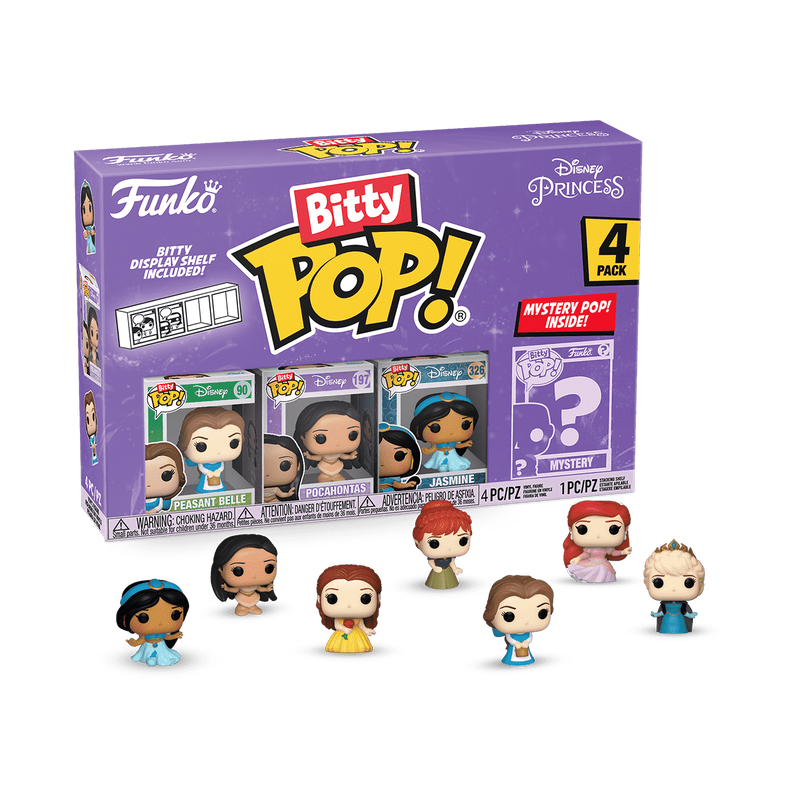 Funko Disney Princess 4-Pack Bitty Series 2 Pop! Vinyl Figures