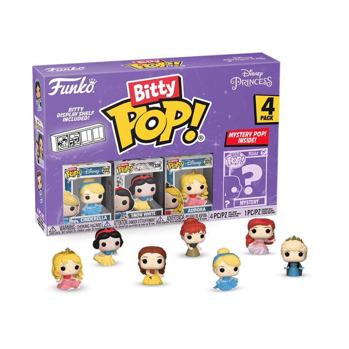 Funko Disney Princess 4-Pack Bitty Series 3 Pop! Vinyl Figures